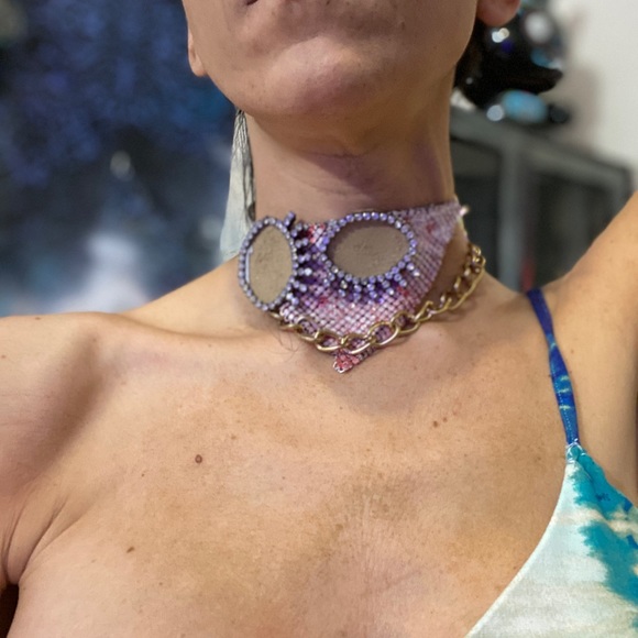 « La Belle et le Bad boy » one of/couture chocker - Picture 5 of 13